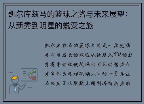 凯尔库兹马的篮球之路与未来展望：从新秀到明星的蜕变之旅